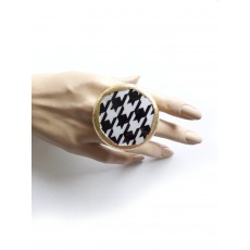 Bold Ring, Black White Ring,