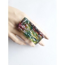 Huge Deep Green Ring, Large Big Ring,